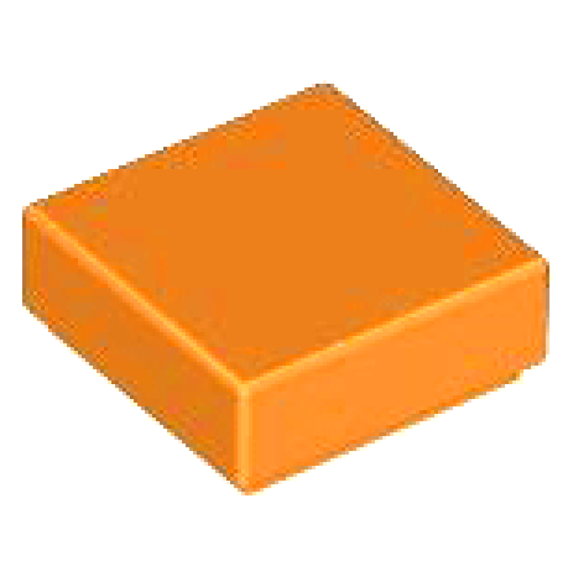 Tegel 1x1 Orange